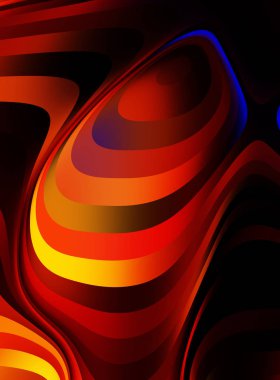 sıvı soyut arkaplan ve renkli gradyan. Modern hareketin 2d illüstrasyonu.