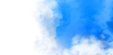 Beyaz arkaplanda soyut renkli suluboya. Dijital resim.