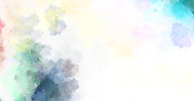 Suluboya arka planda lekeler ve lekelerle boyanmış. Fırça darbesi ile boyanmış. 2d Görüntü.