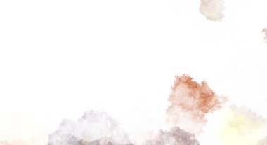 Suluboya arka planda lekeler ve lekelerle boyanmış. Fırça darbesi ile boyanmış. 2d Görüntü.