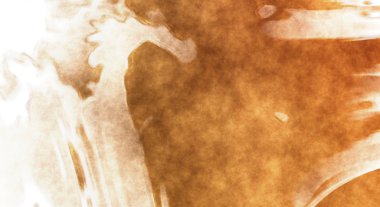 Beyaz arkaplanda soyut renkli suluboya. Dijital resim.