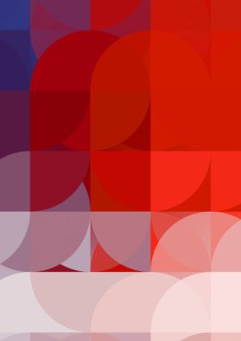 Dairesel şekillerin katmanları renkli ve canlı bir tasarım yaratıyor. Dairelerin sayısal çizimi. Gelecekçi tasarım şablonu.