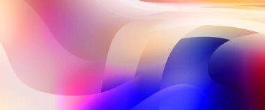 Renkli gradyan ile soyut arkaplan. Çizgili çizgili canlı duvar kâğıdı. Modern hareketin akışkan 2d çizimi.