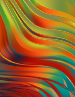 Soyut arkaplan. Renkli dalgalı tasarım duvar kâğıdı. Grafik illüstrasyon.