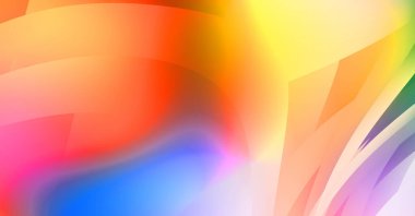 Renkli gradyan ile soyut arkaplan. Çizgili çizgili canlı duvar kâğıdı. Modern hareketin akışkan 2d çizimi.