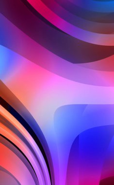 Renkli gradyan ile soyut arkaplan. Çizgili çizgili canlı duvar kâğıdı. Modern hareketin akışkan 2d çizimi.