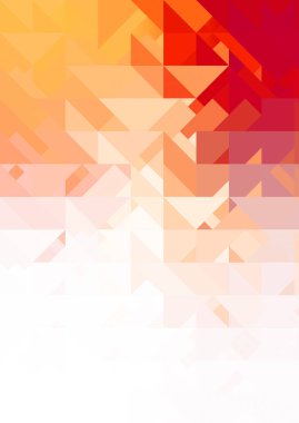 Beyaz arkaplanda kesişen şekiller dizaynı. Soyut minimalist duvar kağıdı. Renkli geometrik şablon.