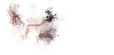 Beyaz arkaplanda soyut renkli suluboya. Dijital resim.