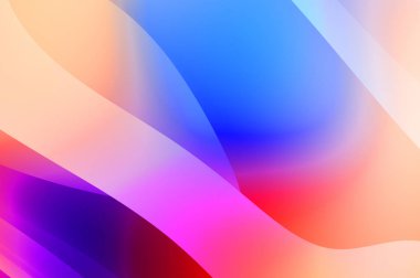 Renkli gradyan ile soyut arkaplan. Çizgili çizgili canlı duvar kâğıdı. Modern hareketin akışkan 2d çizimi.