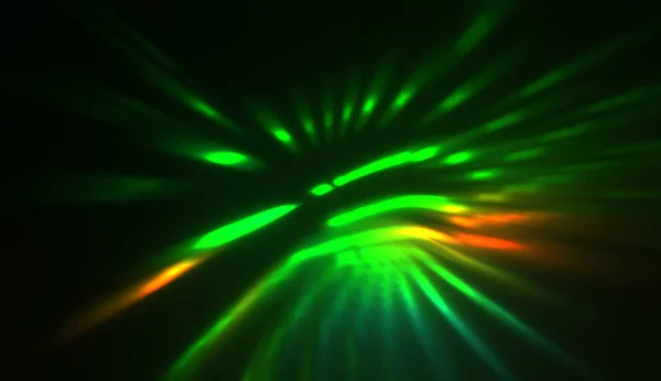 Partículas Luz Movimiento Creando Una Explosión Rayos Multicolores Brillantes Sobre —  Fotos de Stock