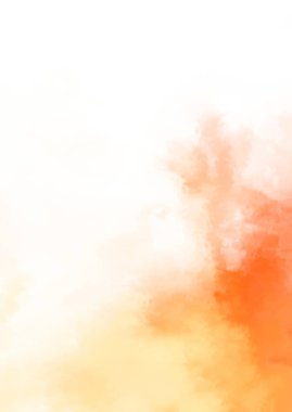 Beyaz arkaplanda soyut renkli suluboya. Dijital resim.