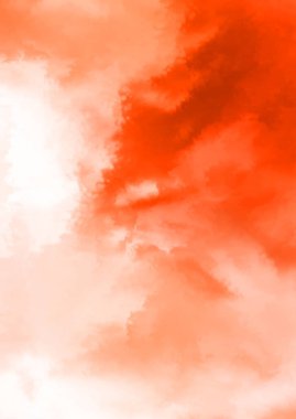 Beyaz arkaplanda soyut renkli suluboya. Dijital resim.