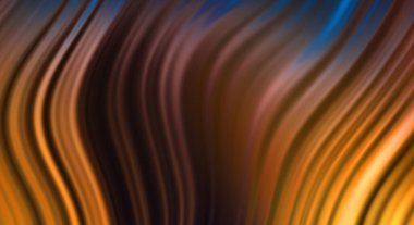 Kavisli çizgileri olan soyut bir arkaplan. Soyut ve gradyan renkte renkli çizimler. Çizgili desenli canlı dalga deseni.