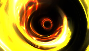 Parlayan ışıkları hareket ettirmenin havalı arka planı. Tasarımınız için canlı renkli bir portal şablonu. Işık ışınları ve hareket halindeki ışıldayan parçacıklar bir solucan deliği şekli oluşturuyor..