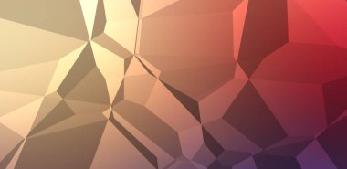 Çokgen arka plan. Geometrik tasarımlı renkli duvar kağıtları. Dijital 3d illüstrasyon.