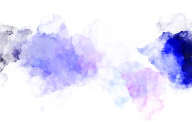 Suluboya arka planda lekeler ve lekelerle boyanmış. Fırça darbesi ile boyanmış. 2d Görüntü.