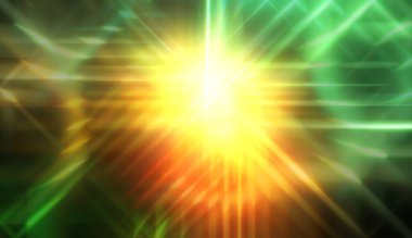 Işıl ışıl parlayan bir ışık. Enerjik enerji arka planı. Işığın ışınları ruhani bir ışıltıyla. Güzel duvar kağıdı.