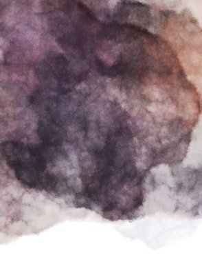 Suluboya arka planda lekeler ve lekelerle boyanmış. Fırça darbesi ile boyanmış. 2d Görüntü.