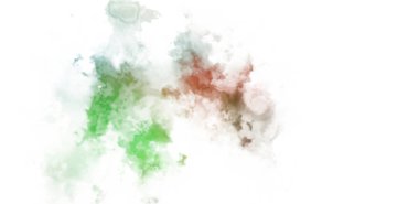 Beyaz arkaplanda soyut renkli suluboya. Dijital resim.