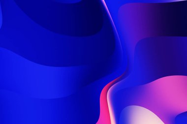 sıvı soyut arkaplan ve renkli gradyan. Modern hareketin 2d illüstrasyonu.