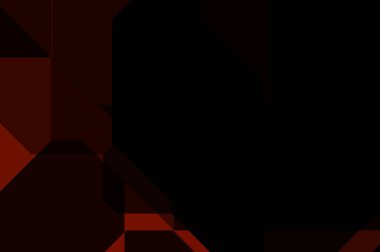 Renkli ve canlı geometrik şekiller katmanları var. Bir teknoloji planının dijital illüstrasyonu. Gelecekçi tasarım şablonu.