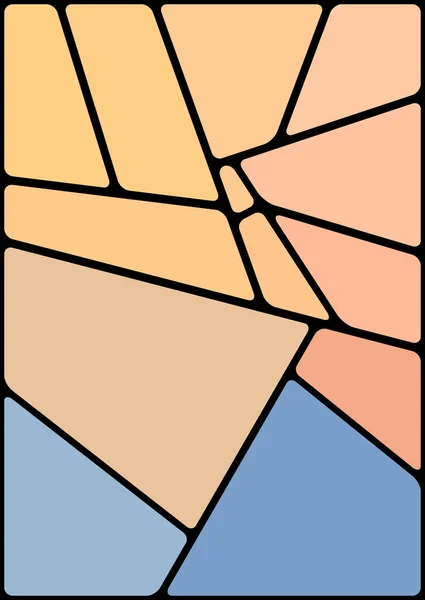 Ilustración Colorida Con Espacio Negro Patrón Geométrico Abstracto Fondo Mosaico — Foto de Stock