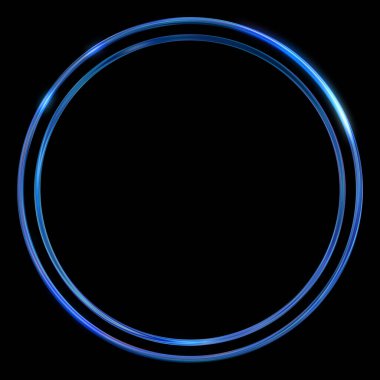 Parlak Çerçeve Arkaplanı. Siyah arkaplanda izole edilmiş parlak geometrik şablon. Soyut 2d illüstrasyon.