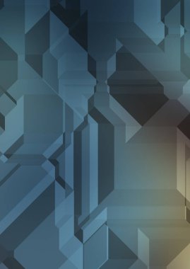 Çokgen arka plan. Geometrik tasarımlı renkli duvar kağıtları. Dijital 3d illüstrasyon.