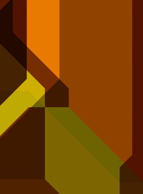 Renkli ve canlı geometrik şekiller katmanları var. Bir teknoloji planının dijital illüstrasyonu. Gelecekçi tasarım şablonu.