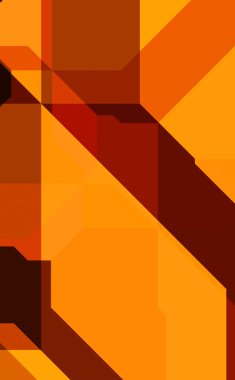 Renkli ve canlı geometrik şekiller katmanları var. Bir teknoloji planının dijital illüstrasyonu. Gelecekçi tasarım şablonu.