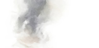 Beyaz arkaplanda soyut renkli suluboya. Dijital resim.