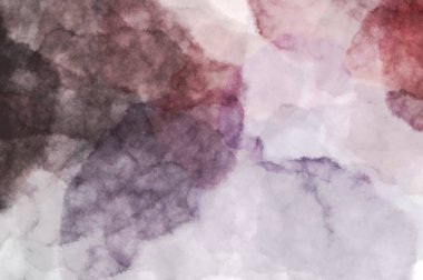 Suluboya arka planda lekeler ve lekelerle boyanmış. Fırça darbesi ile boyanmış. 2d Görüntü.