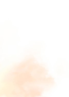 Beyaz arkaplanda soyut renkli suluboya. Dijital resim.