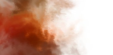 Beyaz arkaplanda soyut renkli suluboya. Dijital resim.