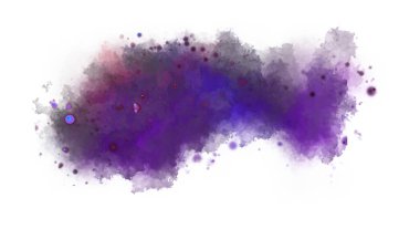 Suluboya arka planda lekeler ve lekelerle boyanmış. Fırça darbesi ile boyanmış. 2d Görüntü.