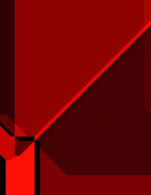 Renkli ve canlı geometrik şekiller katmanları var. Bir teknoloji planının dijital illüstrasyonu. Gelecekçi tasarım şablonu.