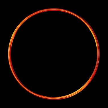 Parlak Çerçeve Arkaplanı. Siyah arkaplanda izole edilmiş parlak geometrik şablon. Soyut 2d illüstrasyon.