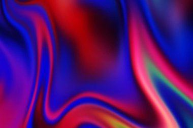 sıvı soyut arkaplan ve renkli gradyan. Modern hareketin 2d illüstrasyonu.