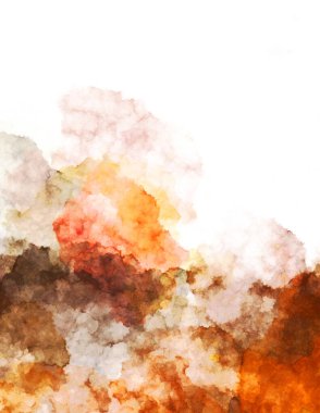 Suluboya arka planda lekeler ve lekelerle boyanmış. Fırça darbesi ile boyanmış. 2d Görüntü.