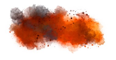 Suluboya arka planda lekeler ve lekelerle boyanmış. Fırça darbesi ile boyanmış. 2d Görüntü.