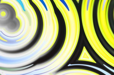 Sıvı renkli gradyanı olan soyut bir arkaplan. Modern kentsel grafiğin 2D çizimi. Graffiti tasarımı duvar kağıdına ilham verdi.