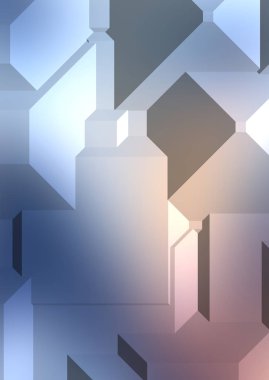 Çokgen arka plan. Geometrik tasarımlı renkli duvar kağıtları. Dijital 3d illüstrasyon.