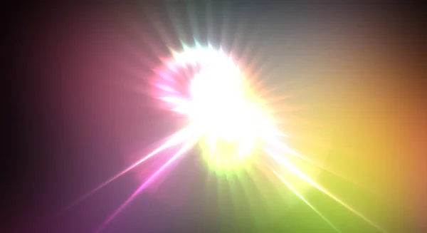 Esplosione Dinamica Luce Movimento Bellissimo Sfondo Shinning Luci Colorate Visualizzazione — Foto Stock