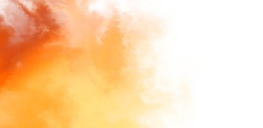 Beyaz arkaplanda soyut renkli suluboya. Dijital resim.