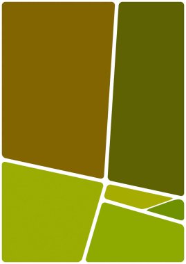 Beyaz boşluğu olan renkli bir çizim. Soyut geometrik desen. Mozaik arka plan. Geometrik çok renkli şekiller.