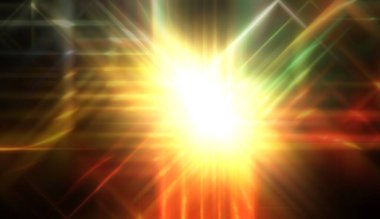 Işıl ışıl parlayan bir ışık. Enerjik enerji arka planı. Işığın ışınları ruhani bir ışıltıyla. Güzel duvar kağıdı.