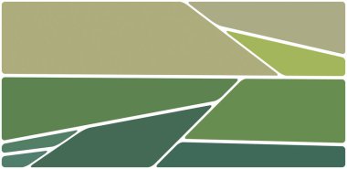 Beyaz boşluğu olan renkli bir çizim. Soyut geometrik desen. Mozaik arka plan. Geometrik çok renkli şekiller.