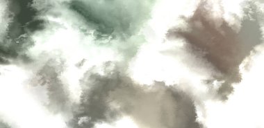 Beyaz arkaplanda soyut renkli suluboya. Dijital resim.