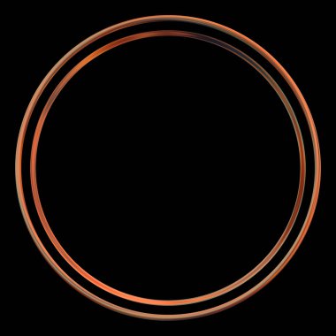 Parlak Çerçeve Arkaplanı. Siyah arkaplanda izole edilmiş parlak geometrik şablon. Soyut 2d illüstrasyon.