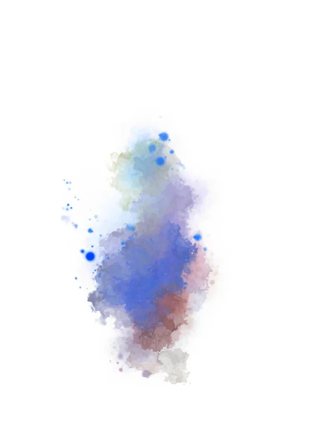 Watercolor Painted Background Blots Splatters Brush Stroked Painting Illustration — 스톡 사진